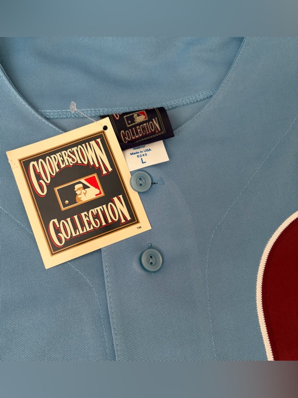 Majestic Authentic Phillies Kyle Schwarber Cooperstown Baseball Jersey Men’s L - Picture 3 of 7